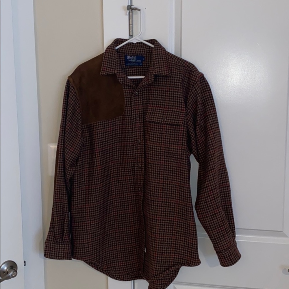 100% Wool Polo Shooting Shirt